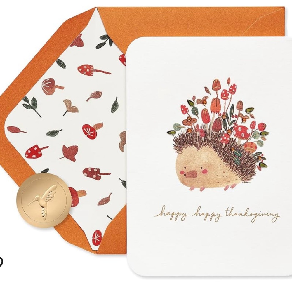 Lot of Four (4) Papyrus Thanksgiving Greeting Cards - Picture 2 of 7